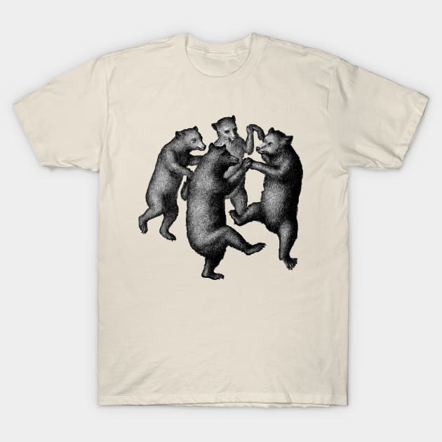 Frolicking Bears T-Shirt by DogfordStudios